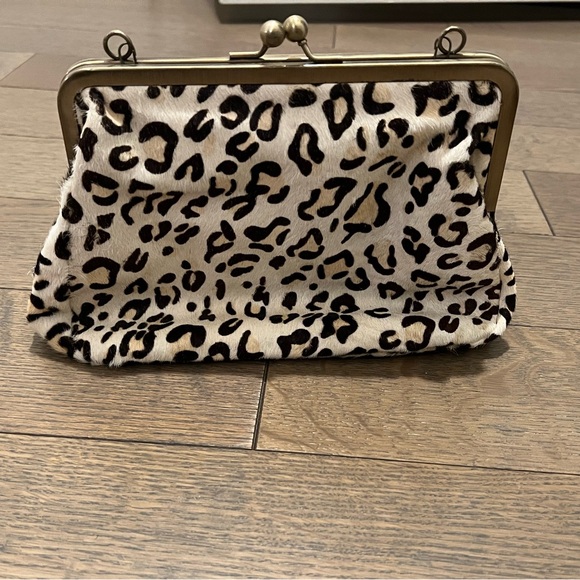 Leopard print vintage style clutch - Picture 1 of 6
